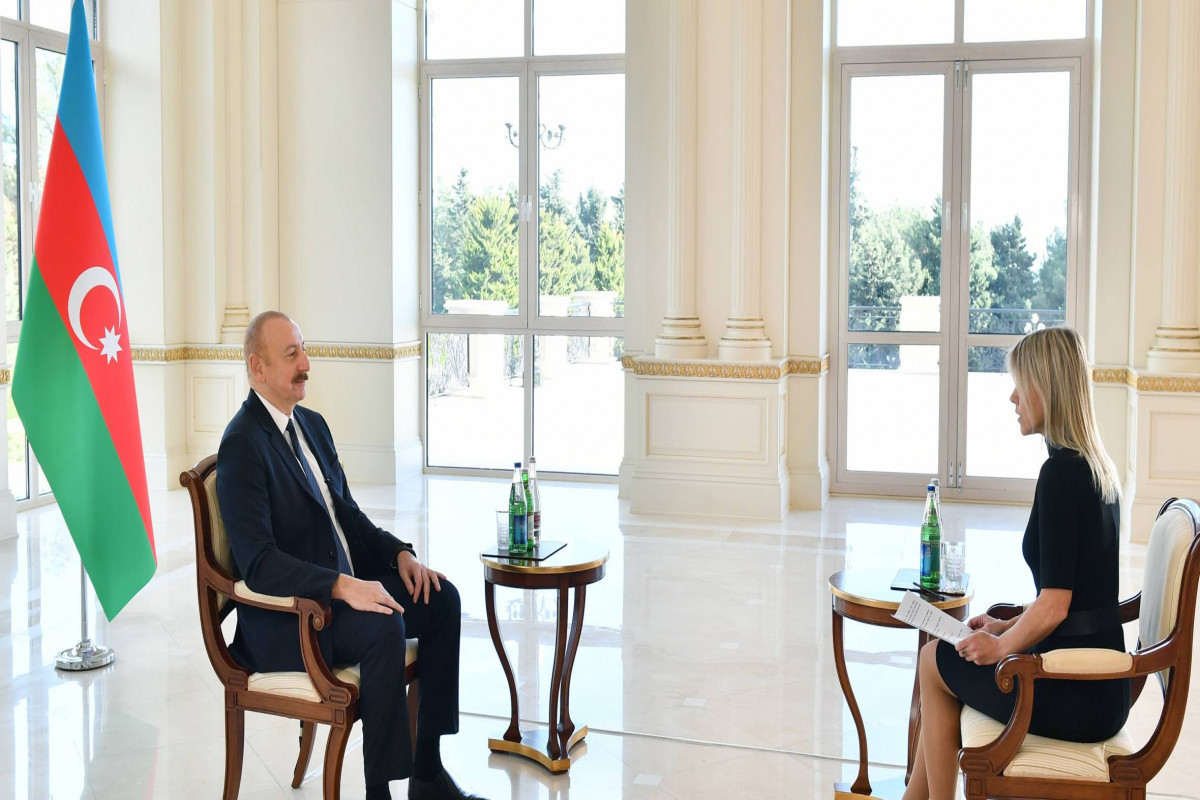 President of Azerbaijan Ilham Aliyev was interviewed by Euronews TV channel-UPDATED 