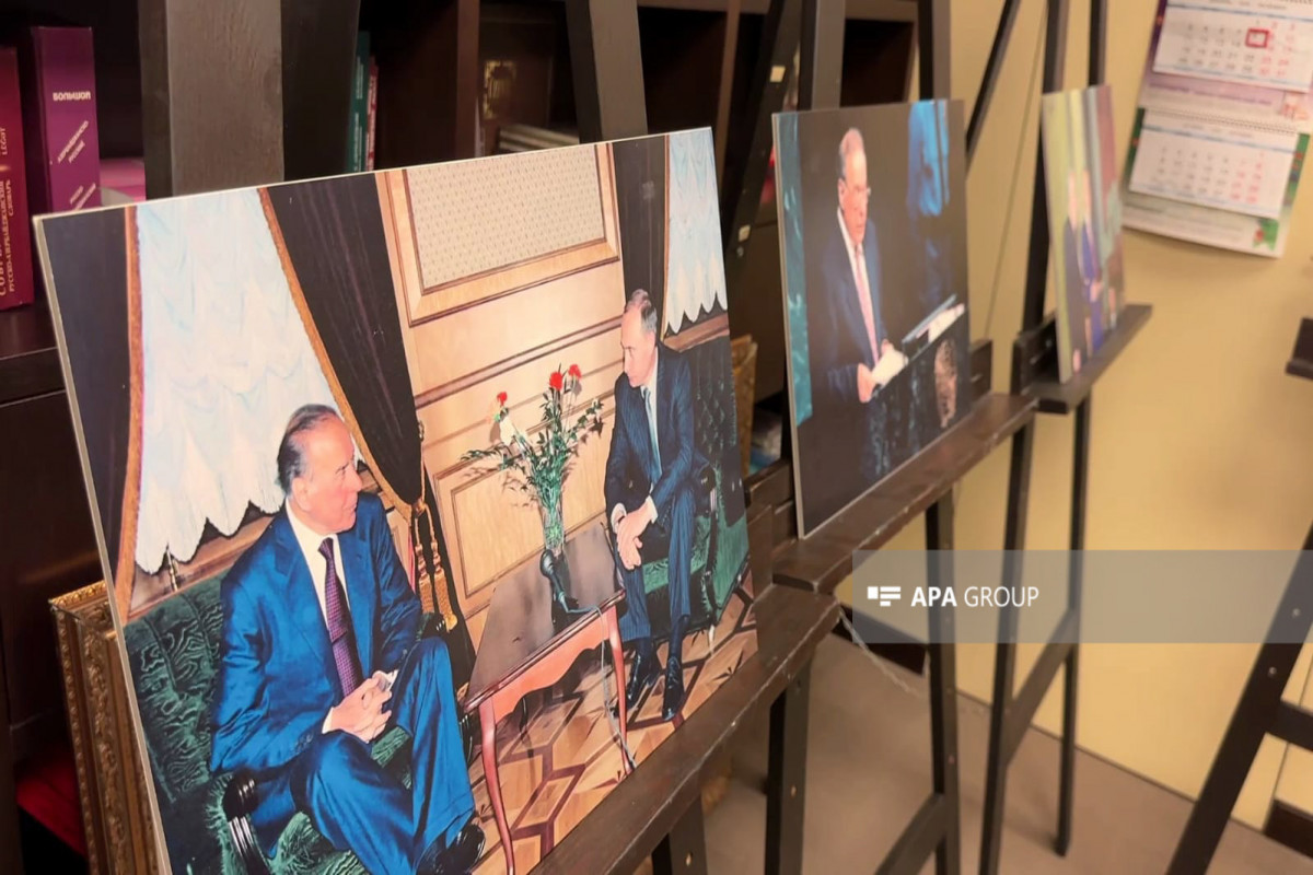 Moscow hosts exhibition of Heydar Aliyev's photos kept in AZERTAC chronicle-PHOTO 