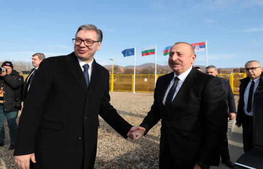 President Ilham Aliyev attends inauguration ceremony of Serbia-Bulgaria gas interconnector-UPDATED-2 