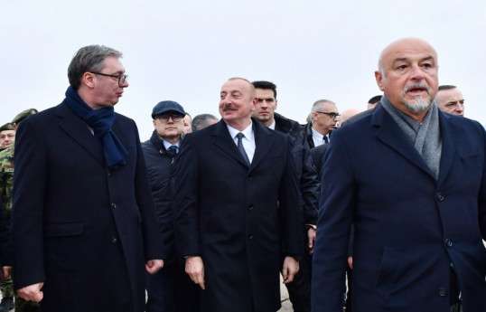 Presidents Ilham Aliyev and Aleksandar Vučić viewed military equipment-PHOTO 