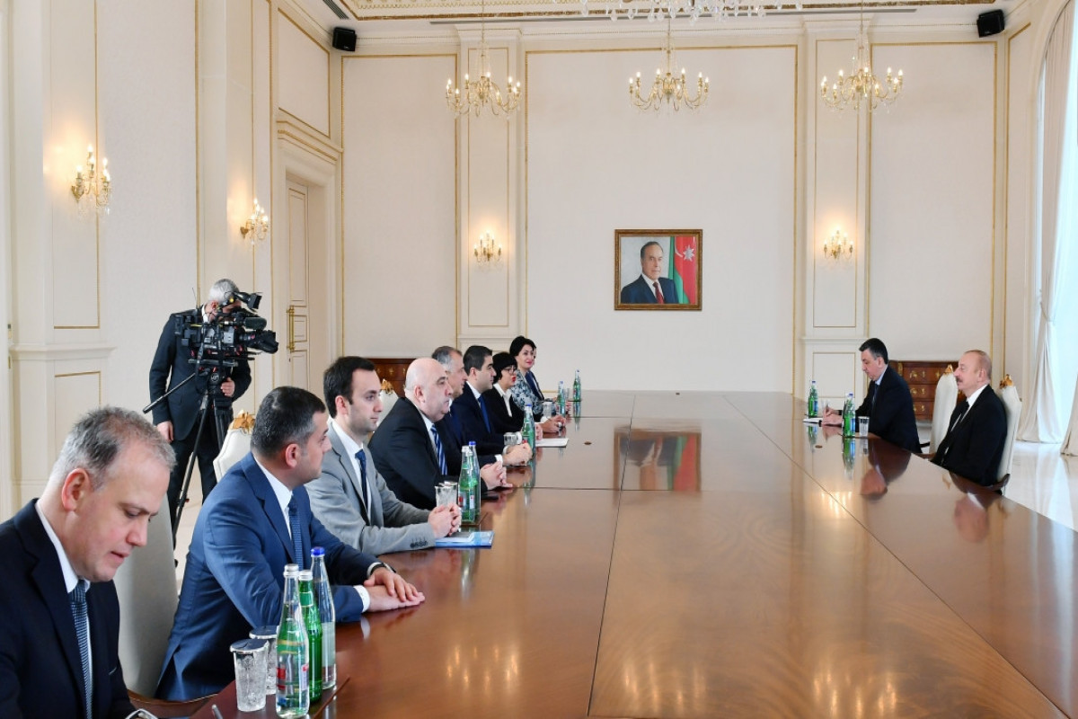 President Ilham Aliyev received delegation led by Chairman of Parliament of Georgia-UPDATED 
