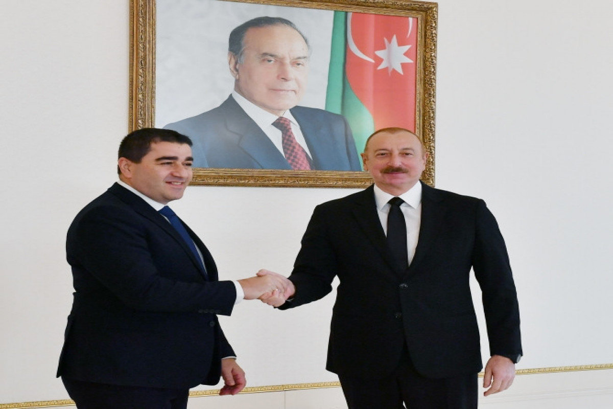 President Ilham Aliyev received delegation led by Chairman of Parliament of Georgia-UPDATED 