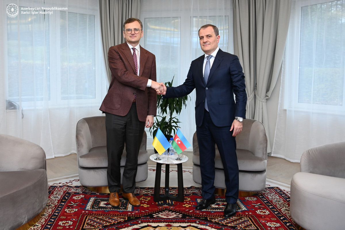 Dmytro Kuleba, Minister of Foreign Affairs of Ukraine and Jeyhun Bayramov, Minister of Foreign Affairs of Azerbaijan