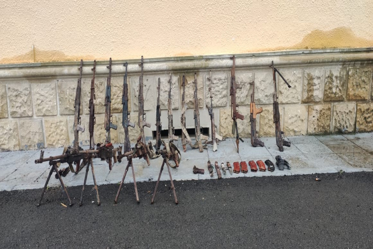 Azerbaijan discovers a lot of weapons and ammunition in liberated parts of Fuzuli