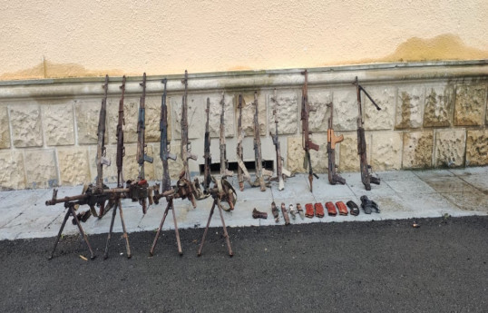 Azerbaijan discovers a lot of weapons and ammunition in liberated parts of Fuzuli