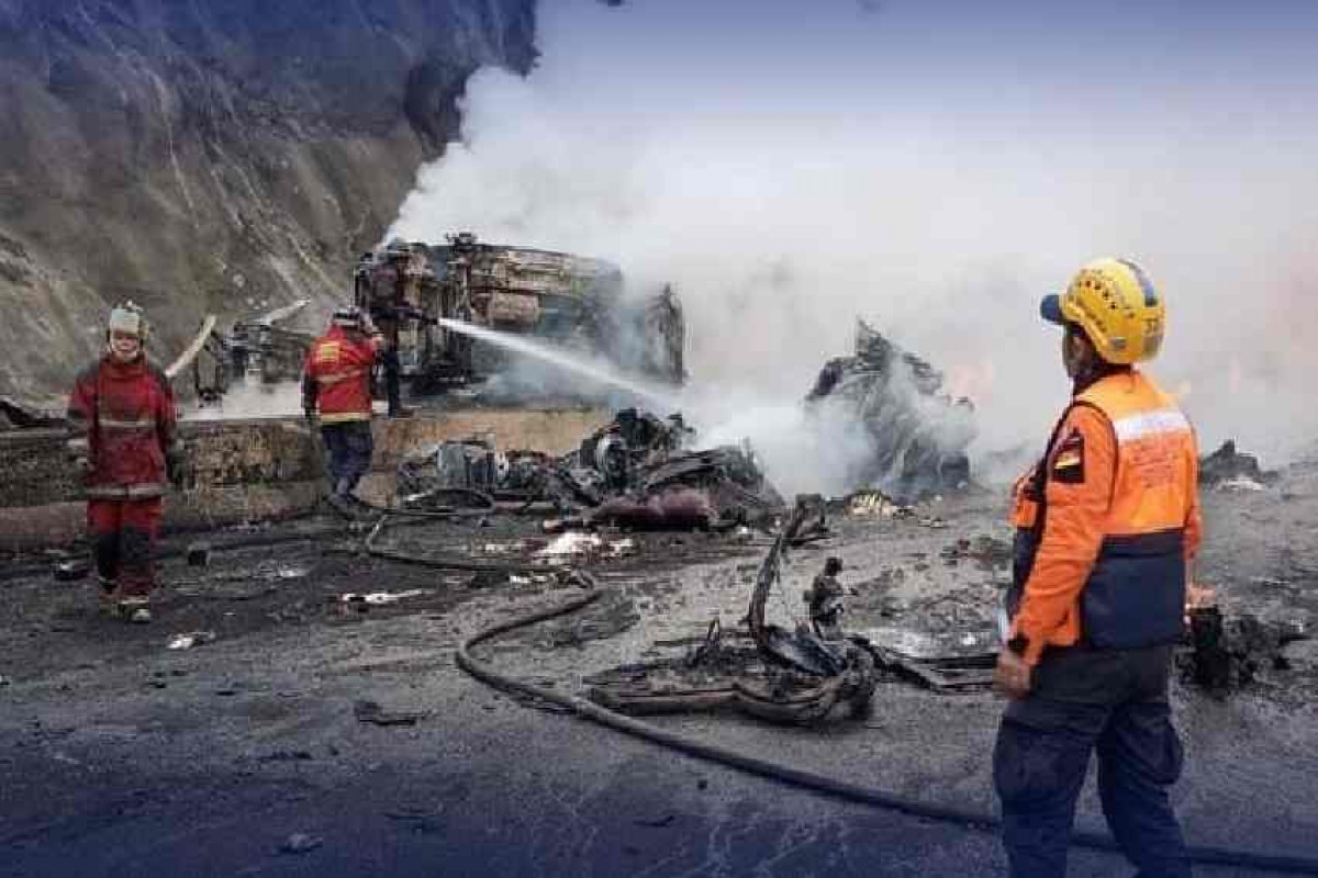 16 dead after speeding truck crashes into cars, bus on Venezuela highway