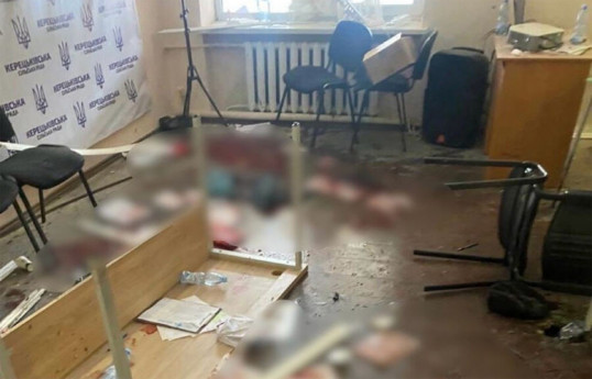 One killed, another 26 injured as MP detonates a grenade at a meeting in Ukraine-VIDEO 
