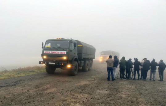 Azerbaijani MoD: Area of 134 hectares was completely cleared of landmines in liberated territories this month-VIDEO 