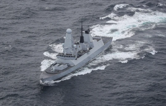 Britain says a Royal Navy ship has shot down an attack drone over the Red Sea