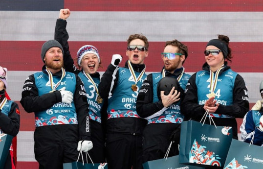 U.S. wins mixed team gold at FIS aerials World Cup tour