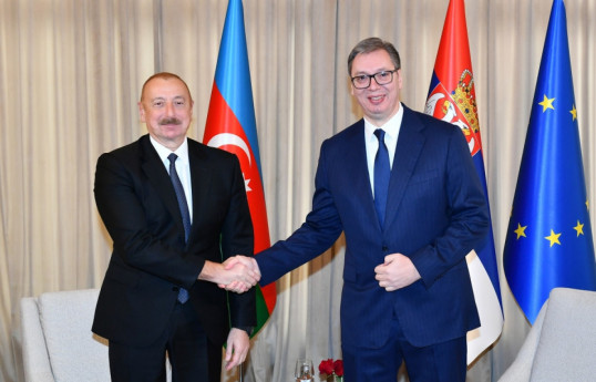 Ilham Aliyev, President of the Republic of Azerbaijan and Aleksandar Vučić, President of the Republic of Serbia 