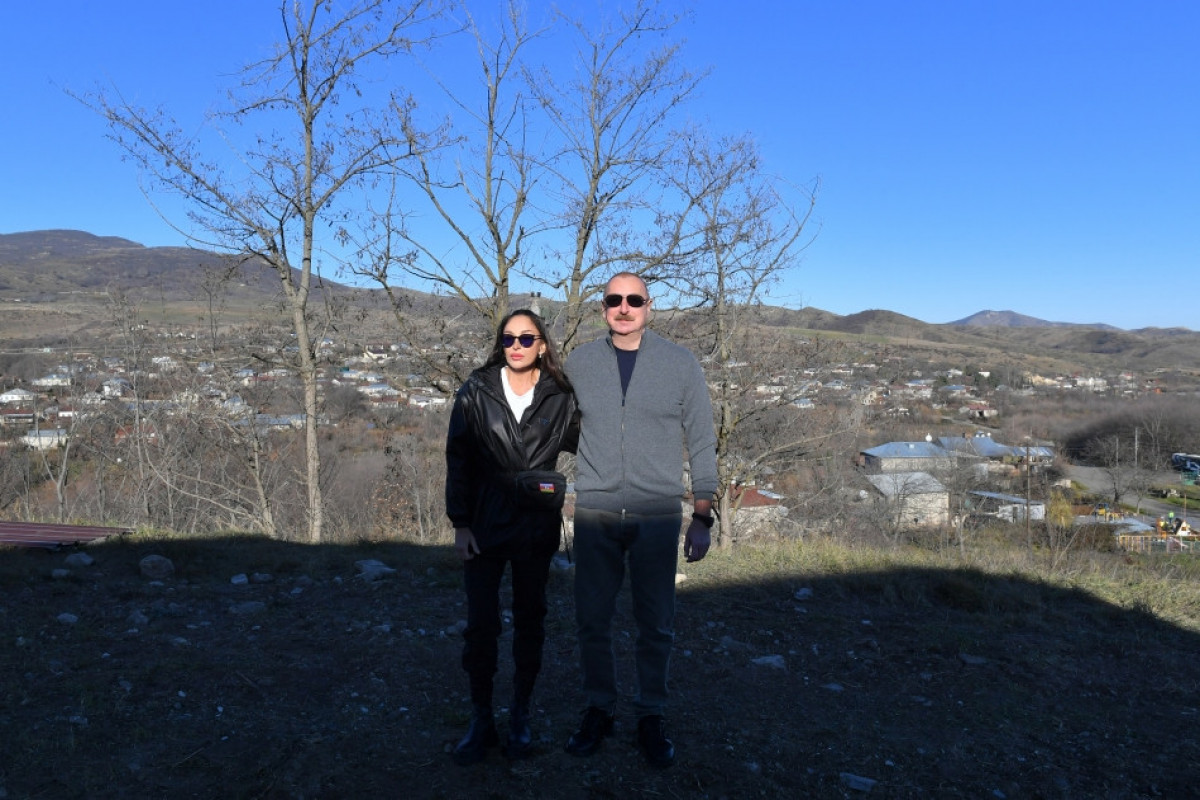President Ilham Aliyev and First Lady Mehriban Aliyeva visited Girmizi Bazar settlement of Khojavand district
