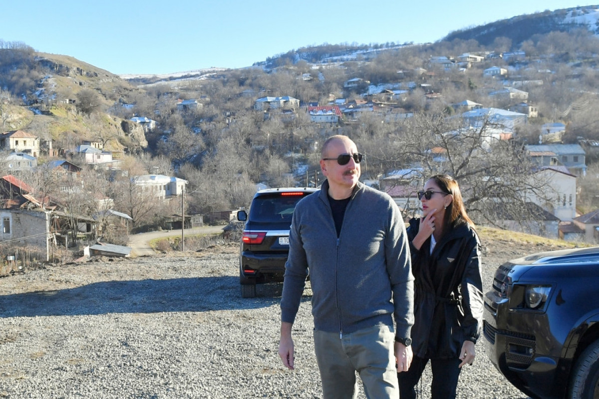 President Ilham Aliyev and First Lady Mehriban Aliyeva viewed village of Shushakend in Khojaly district