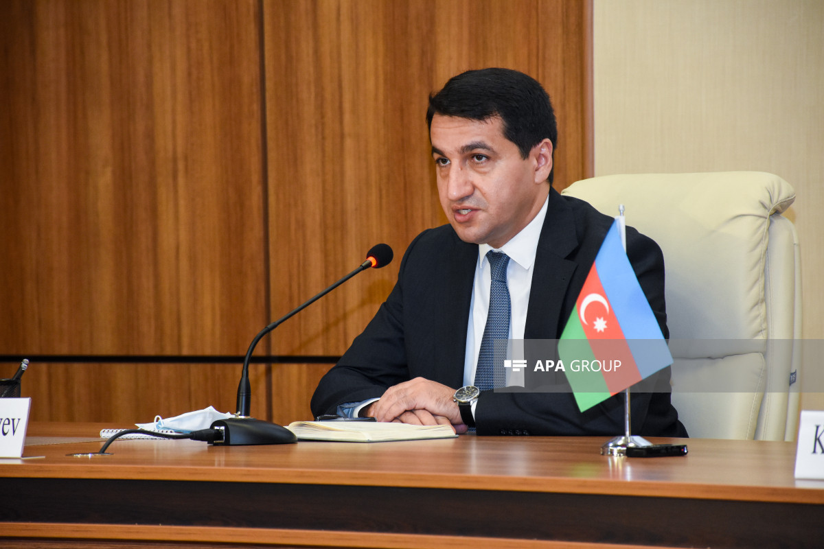 Assistant to the President of the Republic of Azerbaijan, Head of the Department of Foreign Policy Affairs of the Presidential Administration of the Republic of Azerbaijan Hikmat Hajiyev