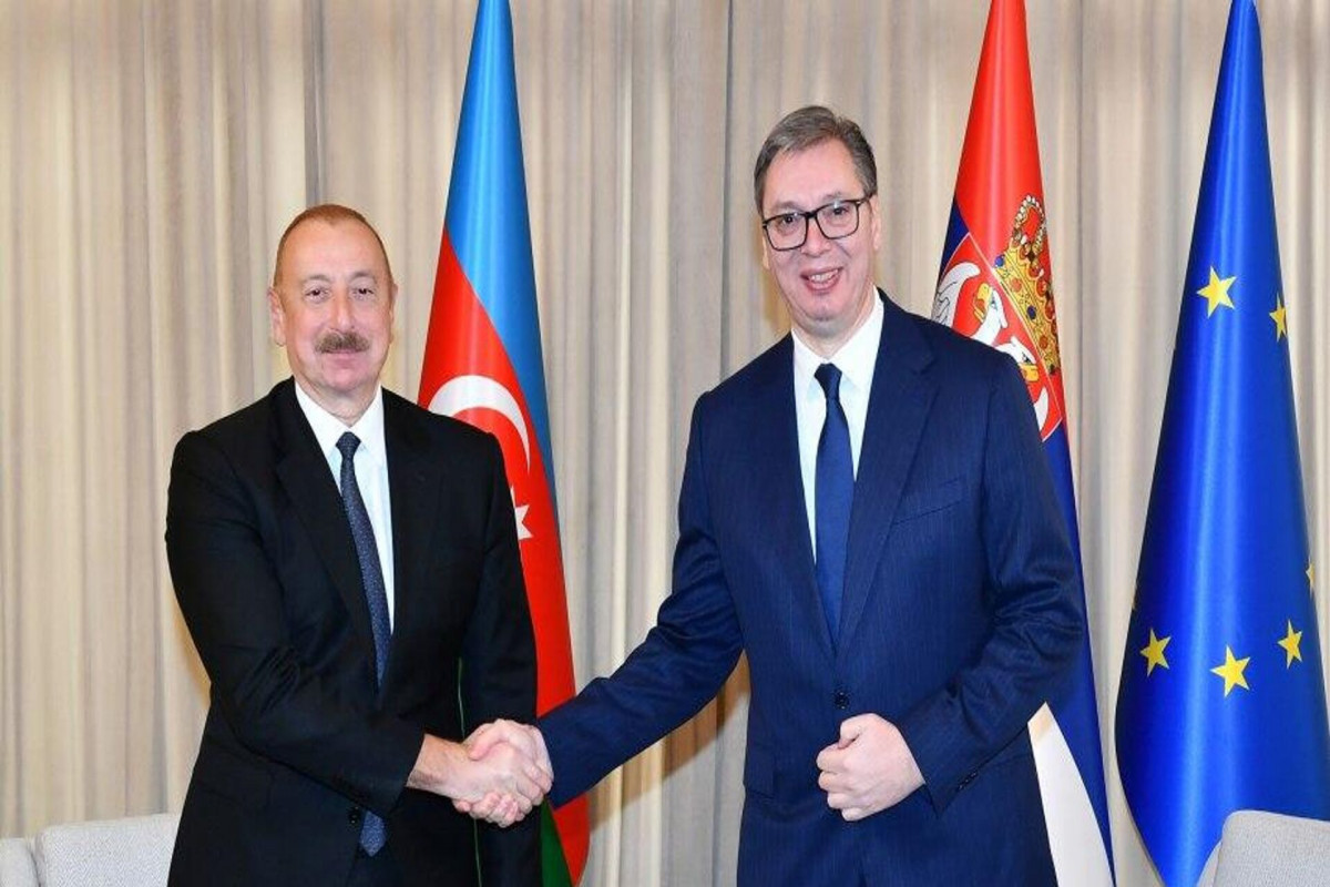 Ilham Aliyev, President of the Republic of Azerbaijan and Aleksandar Vučić, President of the Republic of Serbia
