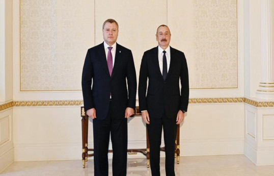 Igor Babushkin, Governor of Astrakhan Oblast of the Russian Federation and President of the Republic of Azerbaijan, Ilham Aliyev
