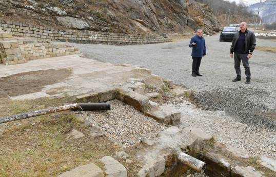 President Ilham Aliyev visited Sakhsi Spring in Shusha district-UPDATED 
