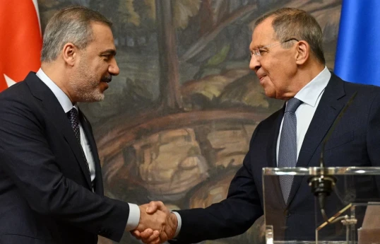 Hakan Fidan, Minister of Foreign Affairs of the Republic of Türkiye and Sergey Lavrov, Minister of Foreign Affairs of Russian Federation