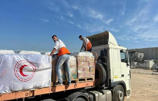 93 aid trucks entered Gaza on Saturday, Palestine Red Crescent Society says