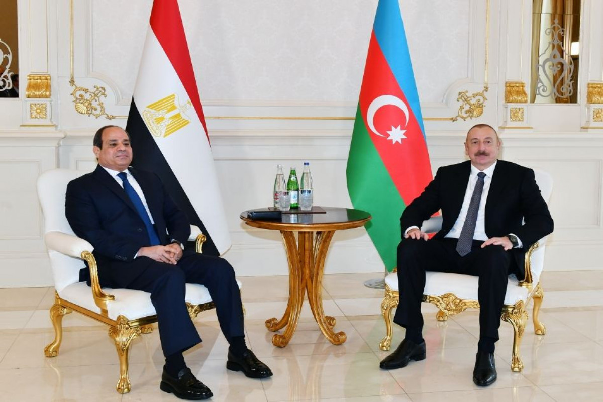 Egyptian President Abdel Fattah el-Sisi and Azerbaijani President Ilham Aliyev
