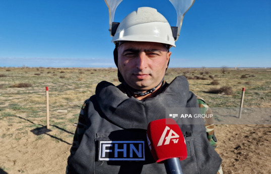 Sabuhi Sariyev, Chief of Staff of the Special Purpose Mine Action Unit of the Special Risk Rescue Service of the Ministry of Emergency Situations