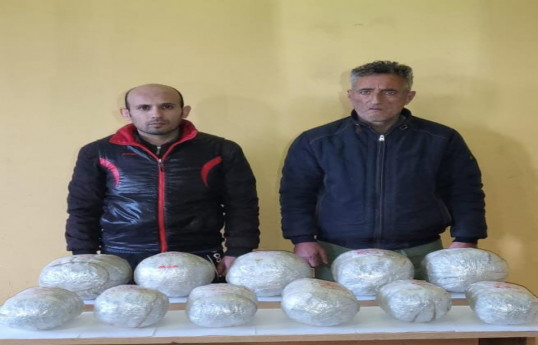 Azerbaijan detains Iranian citizens on state border, seizes 8 kg of drugs