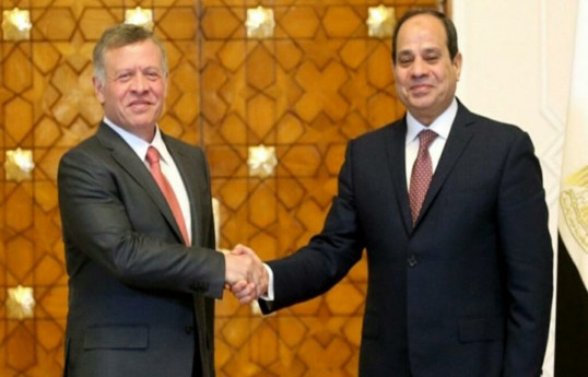 Jordan’s Abdullah, Egypt’s El-Sisi say they would reject any move to expel Palestinians