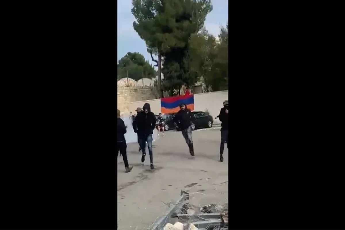 Several detained in a clash between Armenian radicals and Jews in Jerusalem