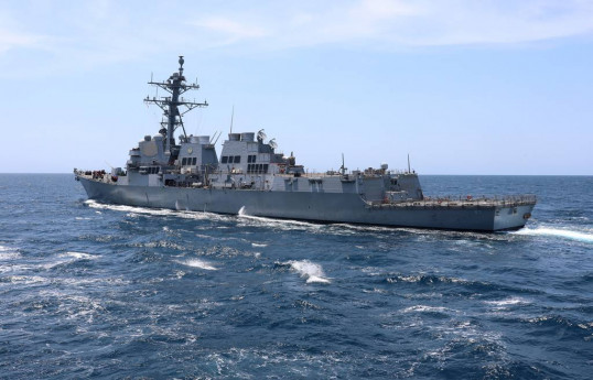 US warship shoots down another drone, missile in Red Sea