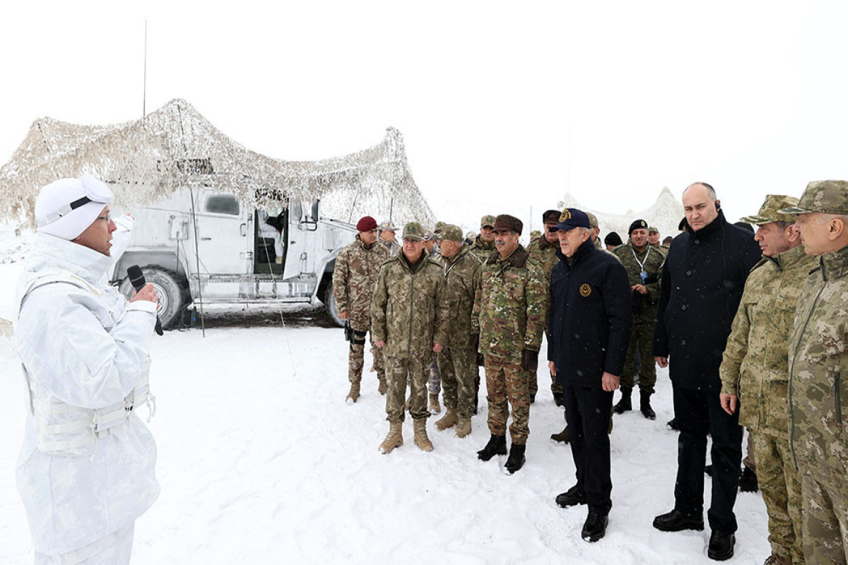 Azerbaijan Defense Minister watched international exercises “Winter Exercises - 2023”-PHOTO 