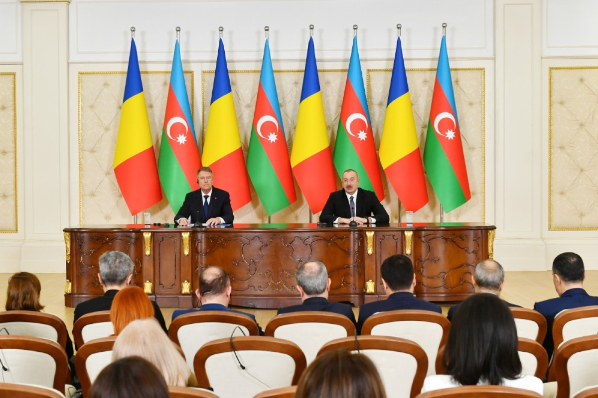 Presidents of Azerbaijan and Romania made press statements-UPDATED 