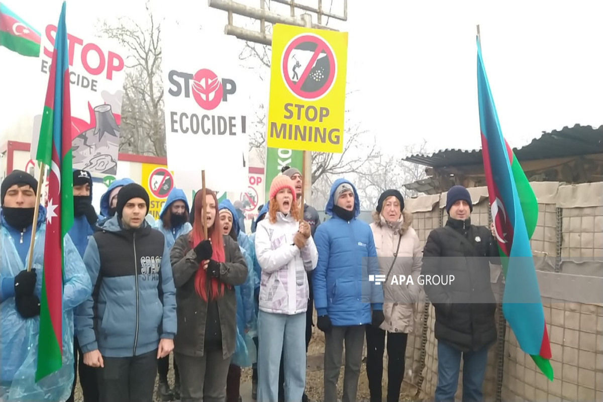 Peaceful protests of Azerbaijani eco-activists on Lachin–Khankendi road enter 54th day, 3 RPC vehicles passed through area-PHOTO -VIDEO 