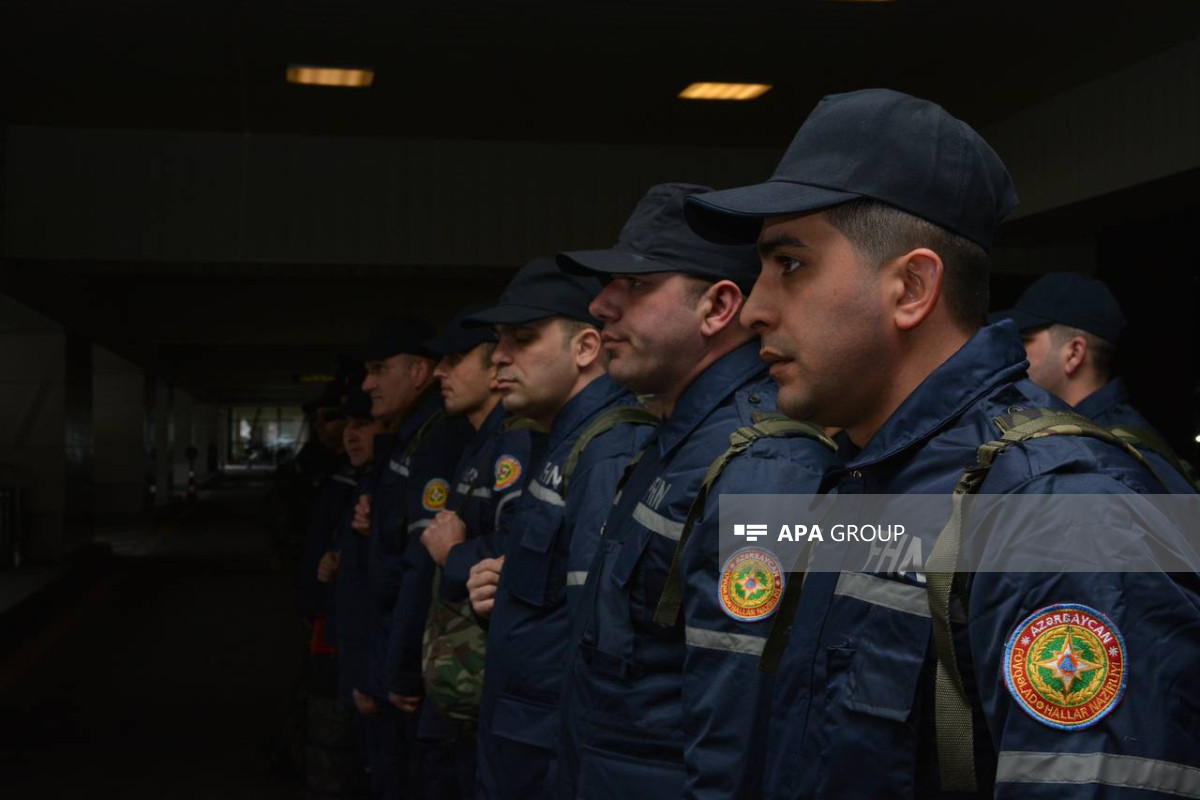 A group consisting of Azerbaijani MES employees arrived in Adana
