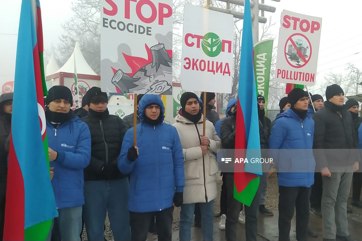 Peaceful protests of Azerbaijani eco-activists on Lachin–Khankendi road enter 58th day-PHOTO 