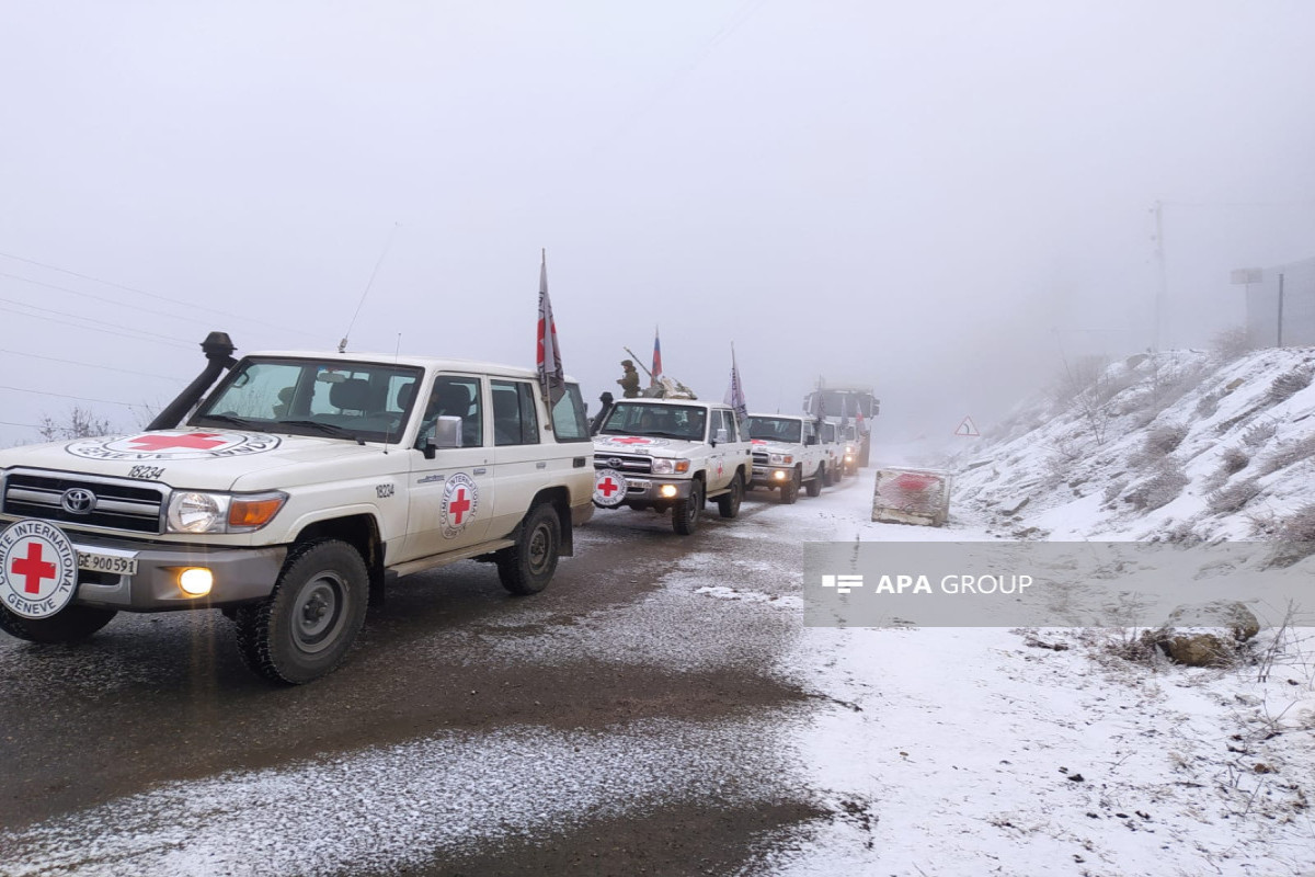 7 vehicles belonging to ICRC unimpededly passed through Azerbaijan's Lachin-Khankandi road-PHOTO -VIDEO -UPDATED 