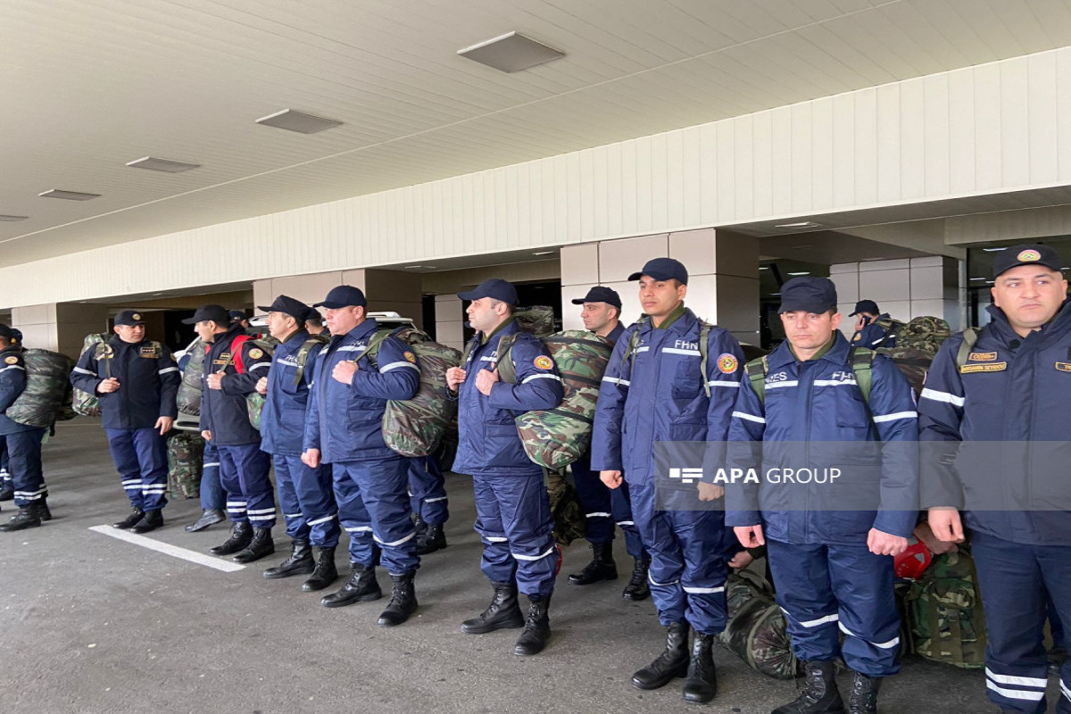 Azerbaijan's MES rescuers involved in operations in Turkiye's Kahramanmaraş, body of one person removed from the rubbles-UPDATED 