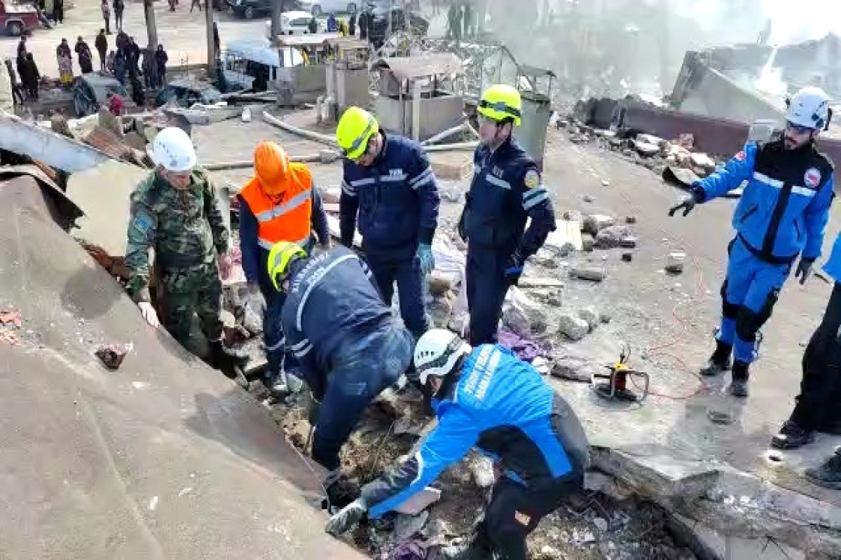 Azerbaijani rescuers saved the lives of 11 people in the earthquake region of Turkiye