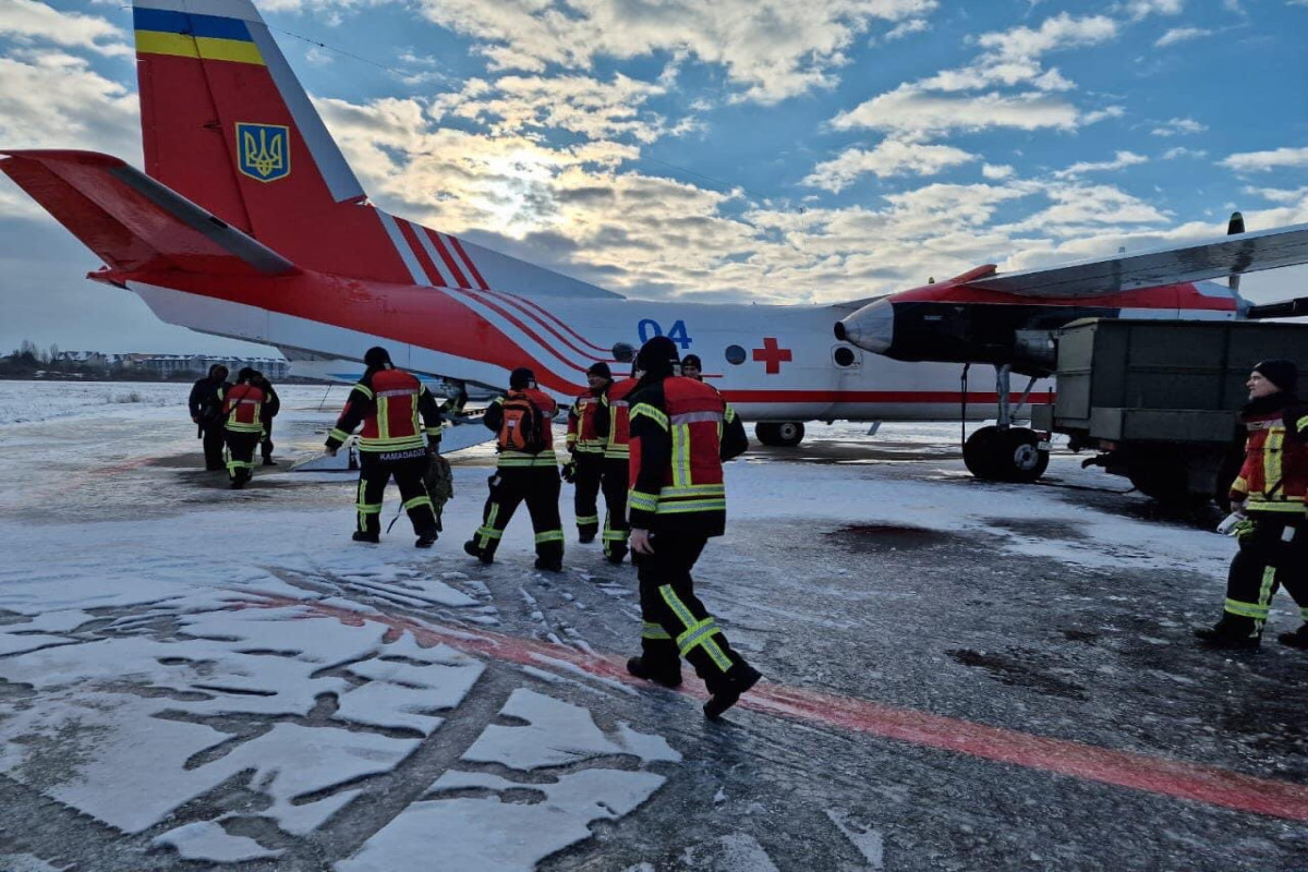 Ukraine's State Emergency Service's consolidated rescue team departs for Türkiye to clean up earthquake aftermath