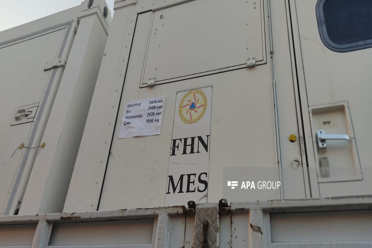 Azerbaijan's MES is installing mobile field hospital in earthquake-hit Kahramanmaraş region of Turkiye-PHOTO -UPDATED 