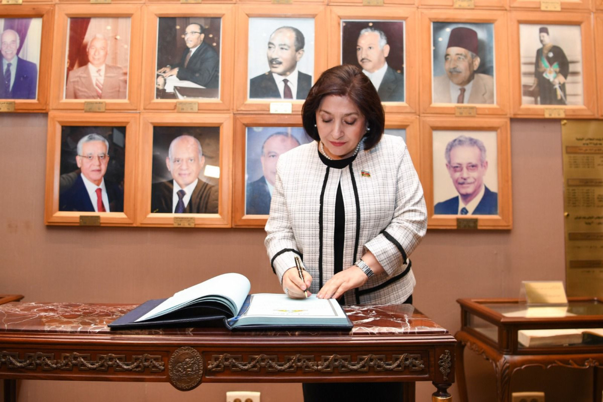 Milli Majlis Chair Sahiba Gafarova meets with Chairman of Egyptian Parliament’s House of Representatives