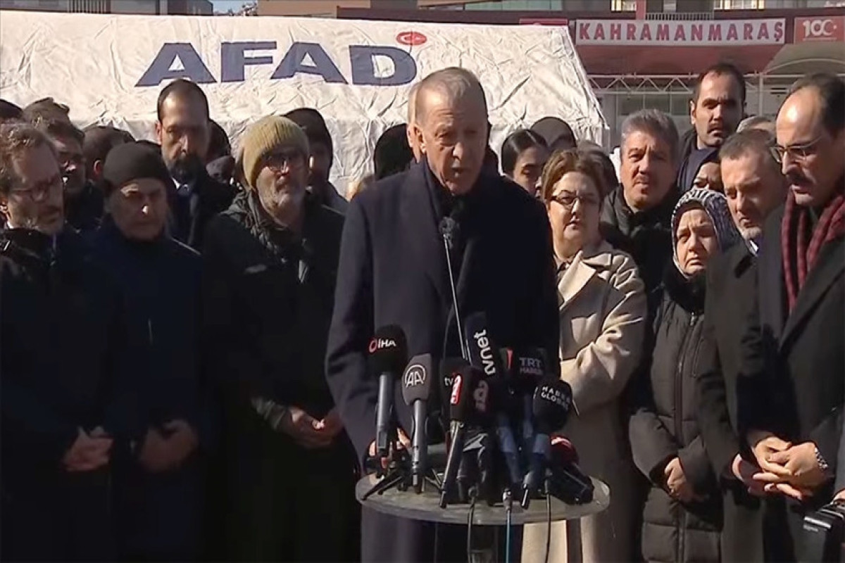 Turkish President visits territory where the rescuers of Azerbaijani MES work, got acquainted with the situation