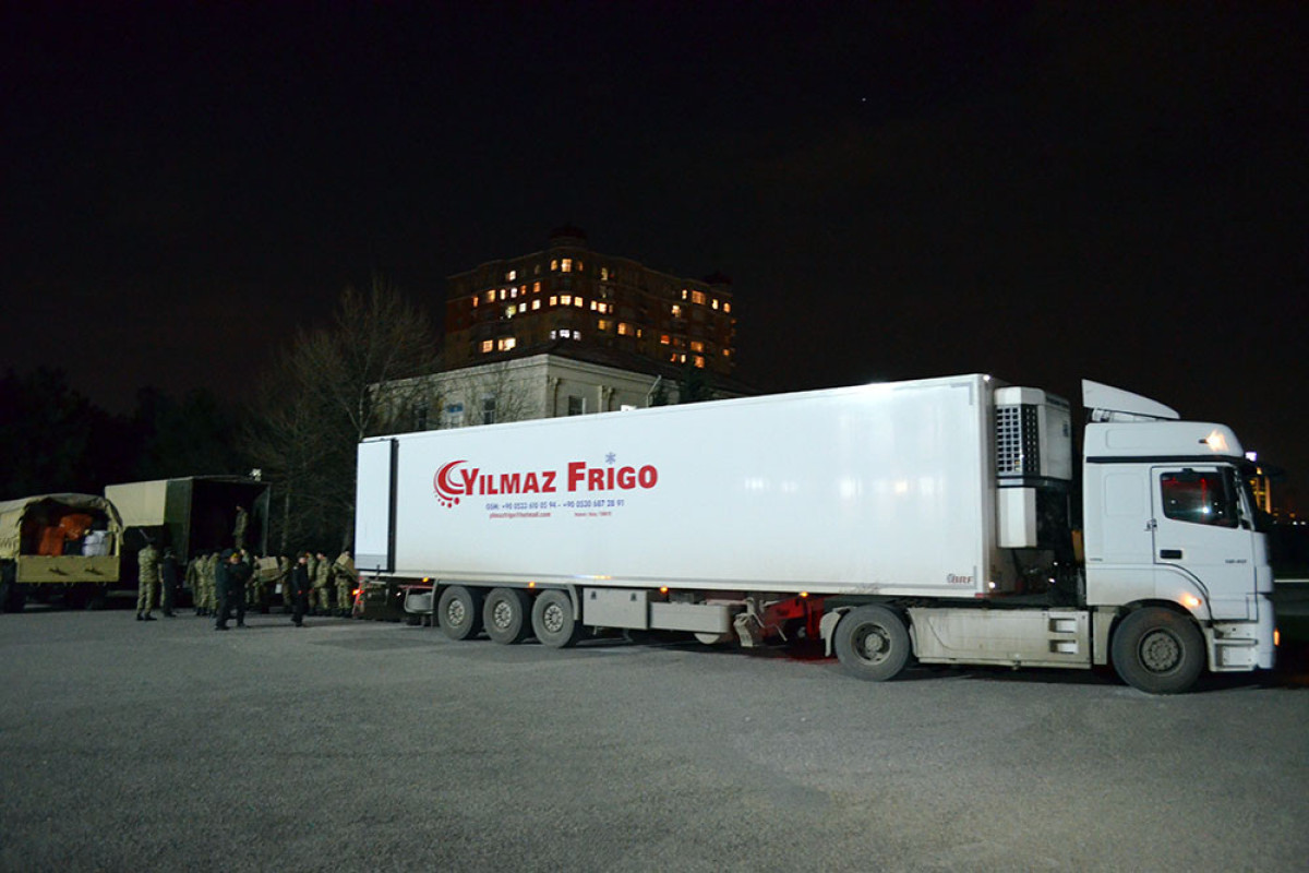 Aid sent to Türkiye under the organization of Azerbaijan Defense Ministry