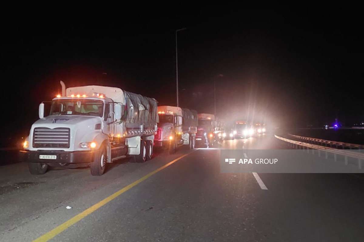 Azerbaijan's Ministry of Emergency Situations sent another batch of humanitarian aid to Türkiye-PHOTO 