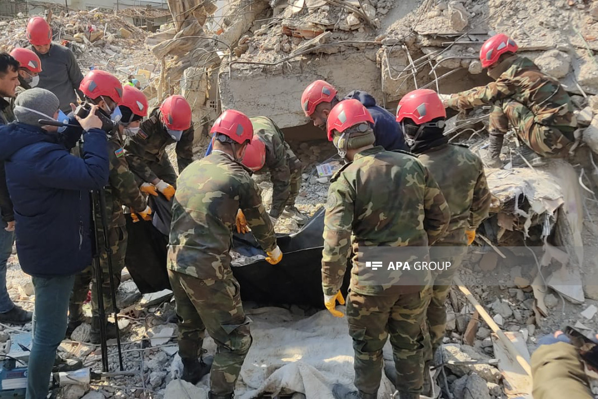 Azerbaijan's MES rescuers saved 45 people alive under the ruins in Turkiye-VIDEO 