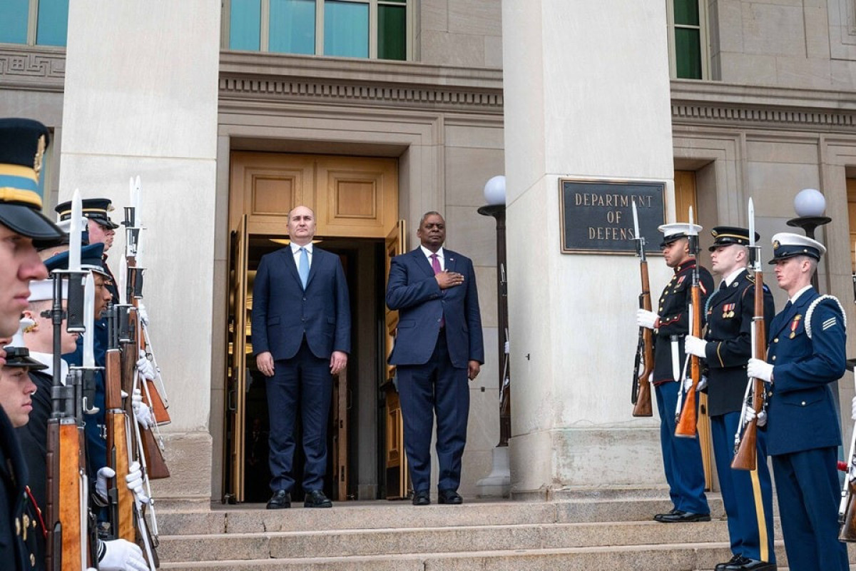 Georgian Defense Minister meets with Lloyd Austin