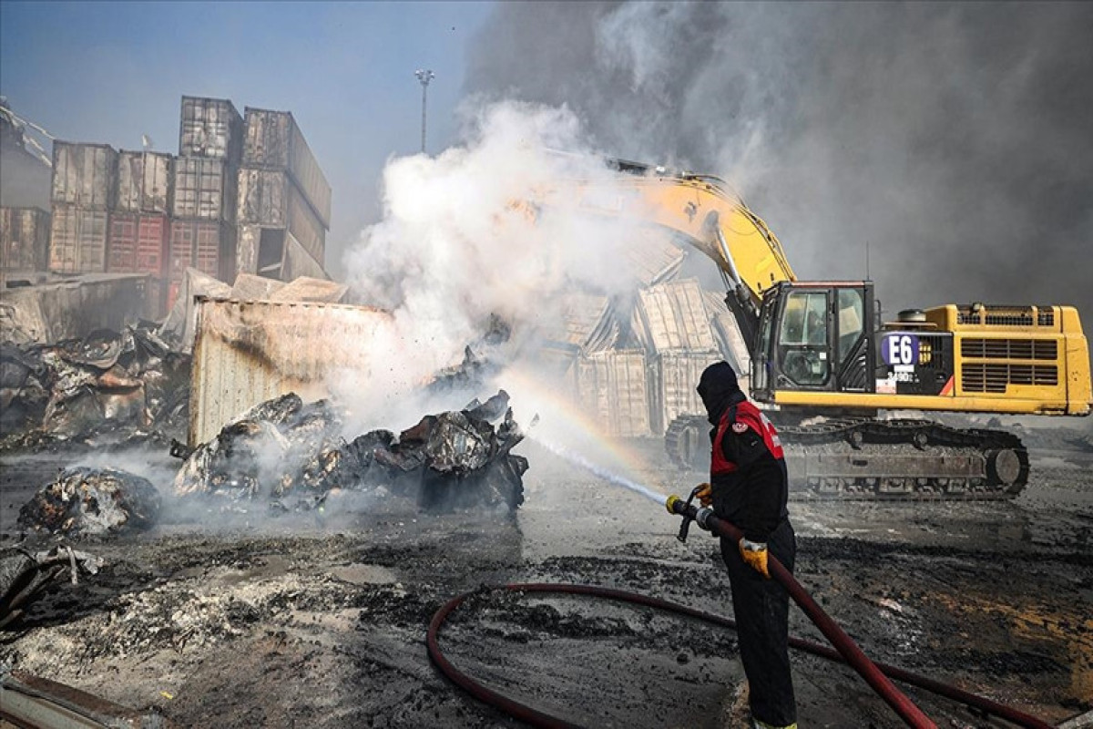 Fire in Isgandarun port of Türkiye extinguished and its activity resumed