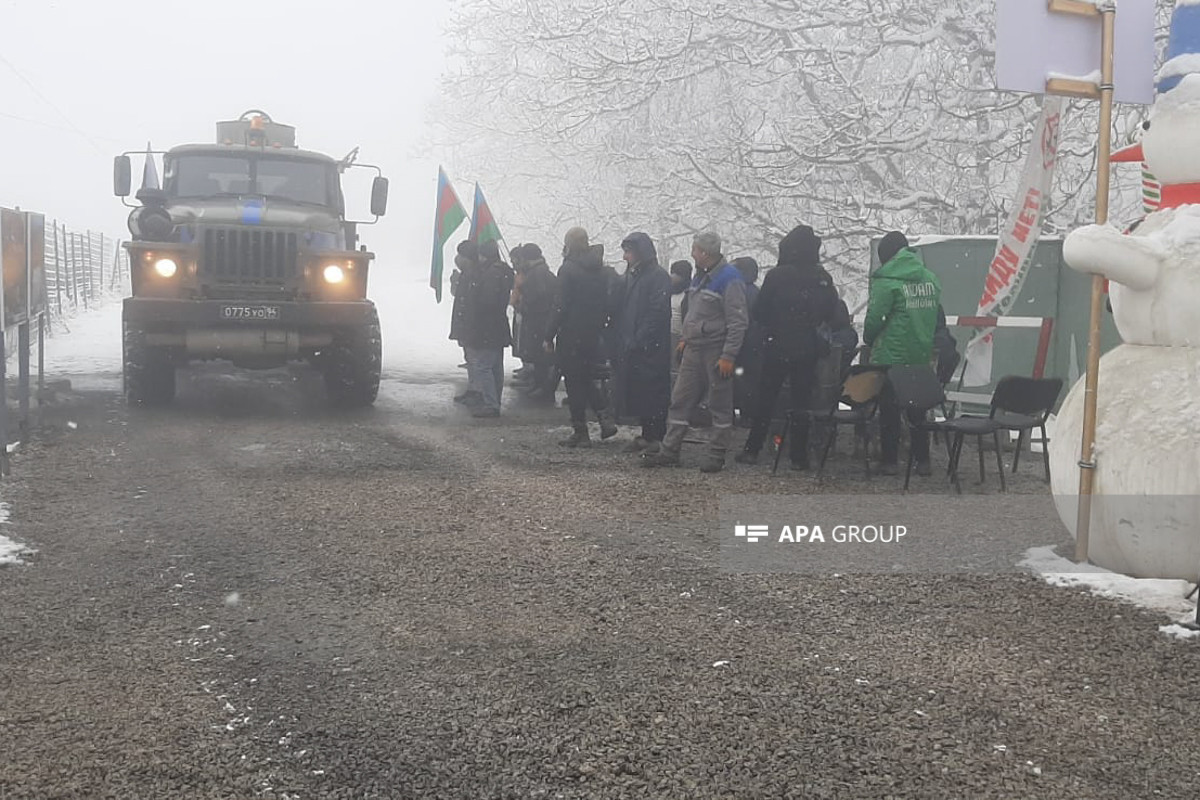 4 vehicles belonging to RPC passed thorugh the Lachin-Khankendi road without hindrance-VIDEO -UPDATED-2 