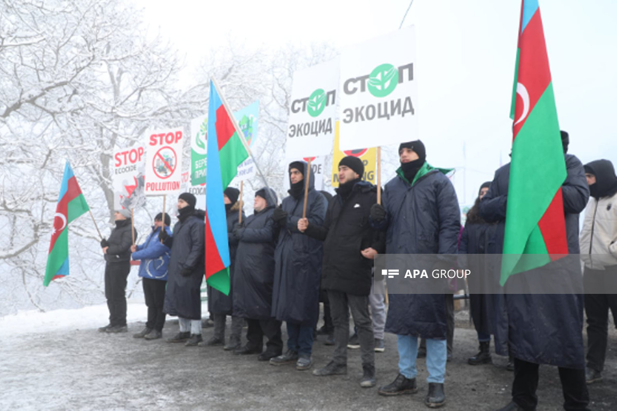 Peaceful protests of Azerbaijani eco-activists on Lachin–Khankendi road enter 62nd day-PHOTO -VIDEO 