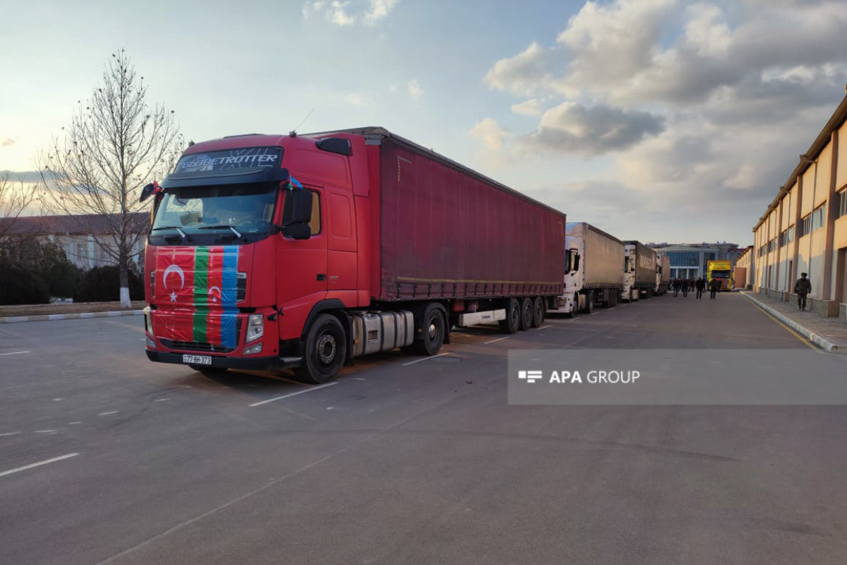 11 more trucks sent from Azerbaijan's Nakhchivan to Turkiye-PHOTO 