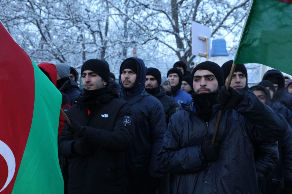 Peaceful protests of Azerbaijani eco-activists on Lachin–Khankendi road enter 63rd day-PHOTO 